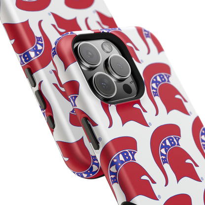 Bixby Spartan Red Logo Impact Resistant iPhone Case