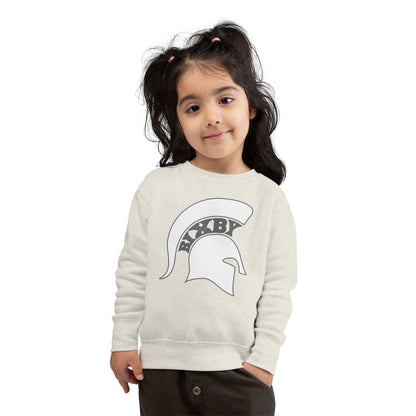 Bixby Spartan White Logo Toddler Rabbit Skins Sweatshirt