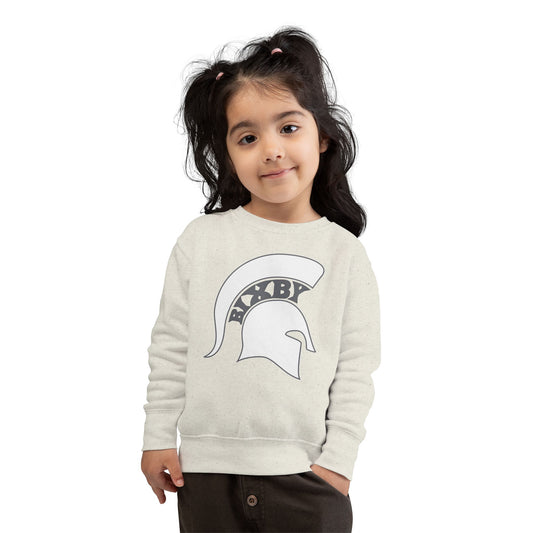 Bixby Spartan White Logo Toddler Rabbit Skins Sweatshirt