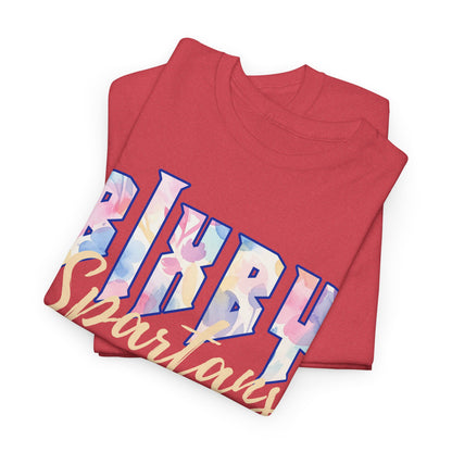 Bixby Spartans Retro Pastel Floral Print School Spirit