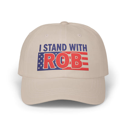 Patriotic Flag - I Stand With Rob Embroidered Classic Ballcap