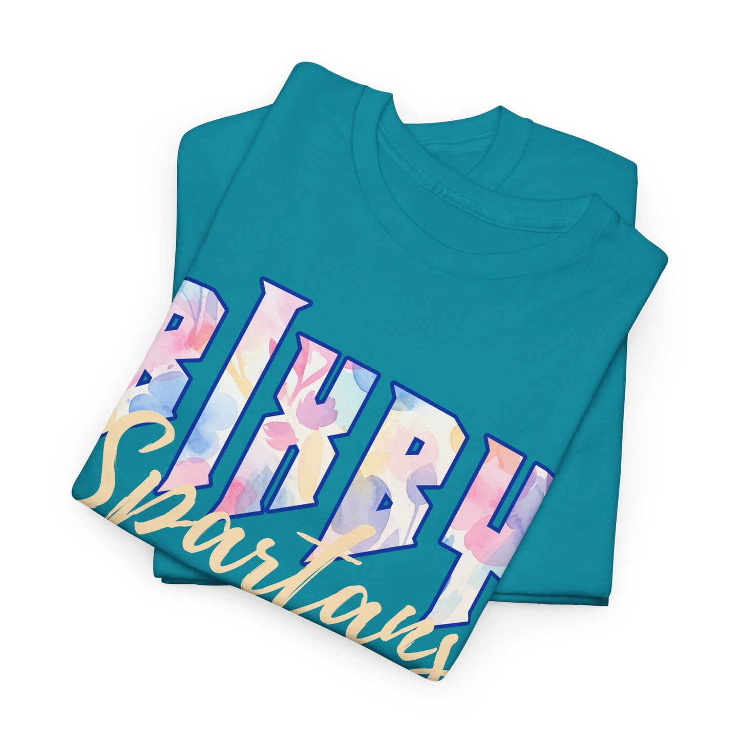 Bixby Spartans Retro Pastel Floral Print School Spirit