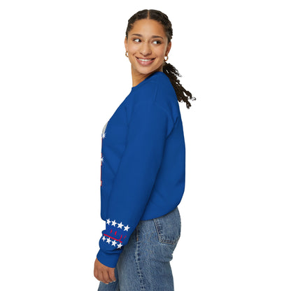 Spartan Cheer Mom With Sleeve Print Gildan Sweatshirt