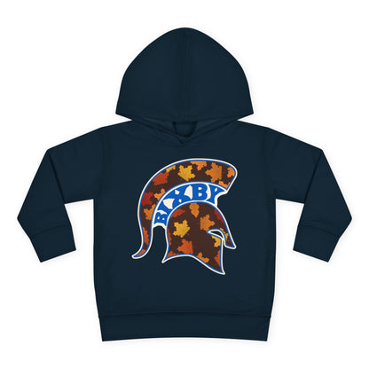 Bixby Spartans Fall Leaves Helmet Toddler Hoodie – Little Spartan Autumn Hoodie