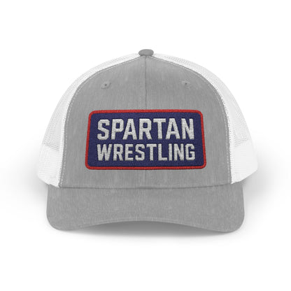 Spartan Wrestling Embroidered Trucker Hat