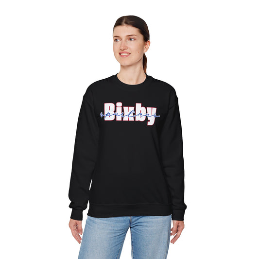 Bixby Spartans Cursive Gildan Sweatshirt