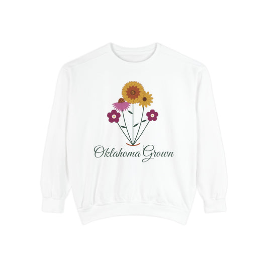 Oklahoma Grown Wildflower Crewneck Sweatshirt | Comfort Colors