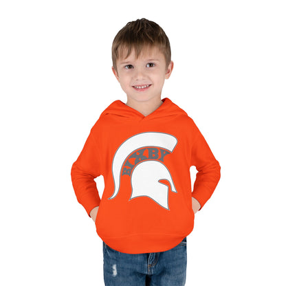 Bixby Spartans White Logo Toddler Rabbit Skins Hoodie