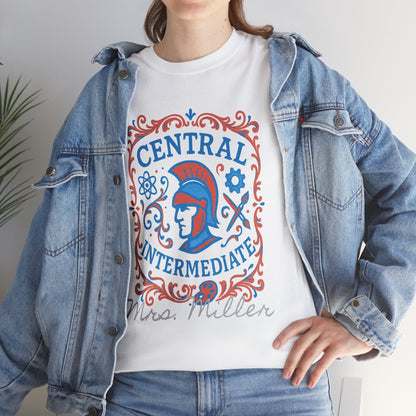 Ornate Central Intermediate Personalized Spartan Gildan Tee