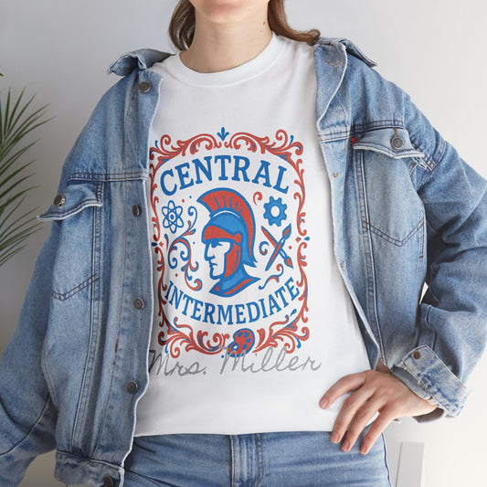 Ornate Central Intermediate Personalized Spartan Gildan Tee