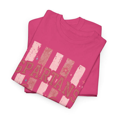 Spartans Bixby Pink Stripes T-Shirt