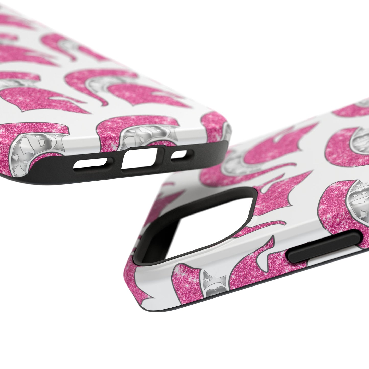 Bixby Spartan Pink Bling Logo Impact Resistant iPhone Case
