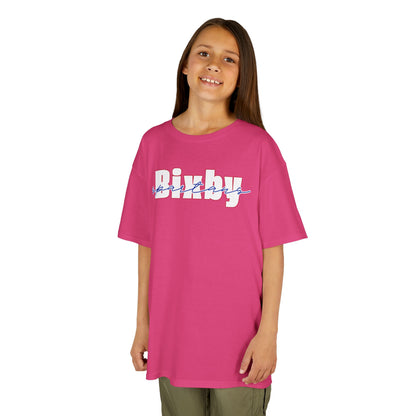 Bixby Spartans Cursive Youth Gildan Tee