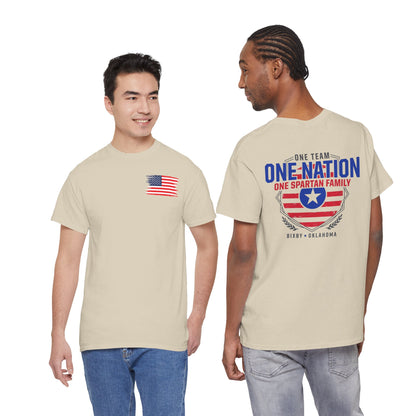Patriotic 'One Nation, One Spartan Family' T-Shirt