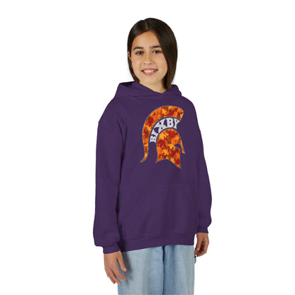 Bixby Spartan Fall Helmet Youth Gildan Hoodie