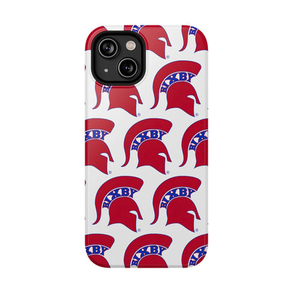 Bixby Spartan Red Logo Impact Resistant iPhone Case