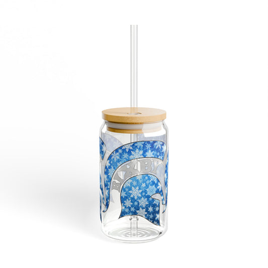 Bixby Spartans Winterfrost Sipper Glass, 16oz
