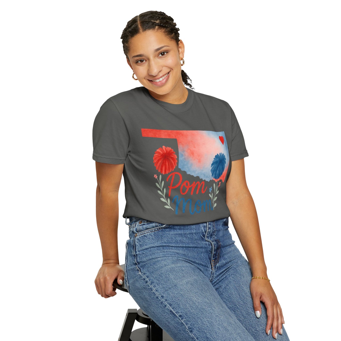 Pom Mom Bixby OK Watercolor Comfort Colors Tee