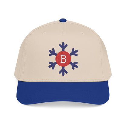 Bixby Spartans Snowflake B Embroidered Ball Cap, Winter Edition