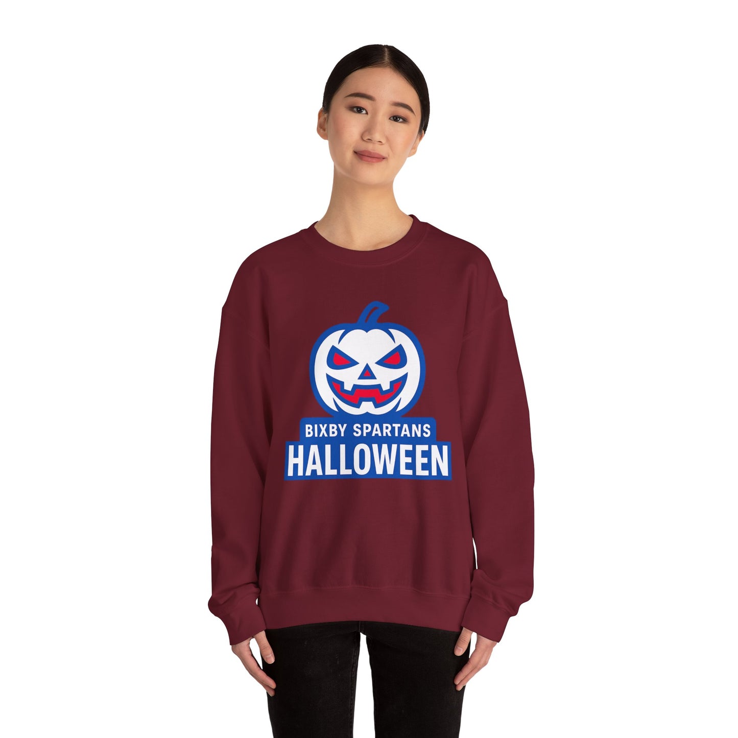 Bixby Spartans Halloween Gildan Sweatshirt
