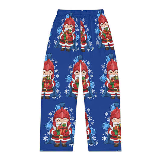 Spartan Santa Women's Blue Pajama Bottoms