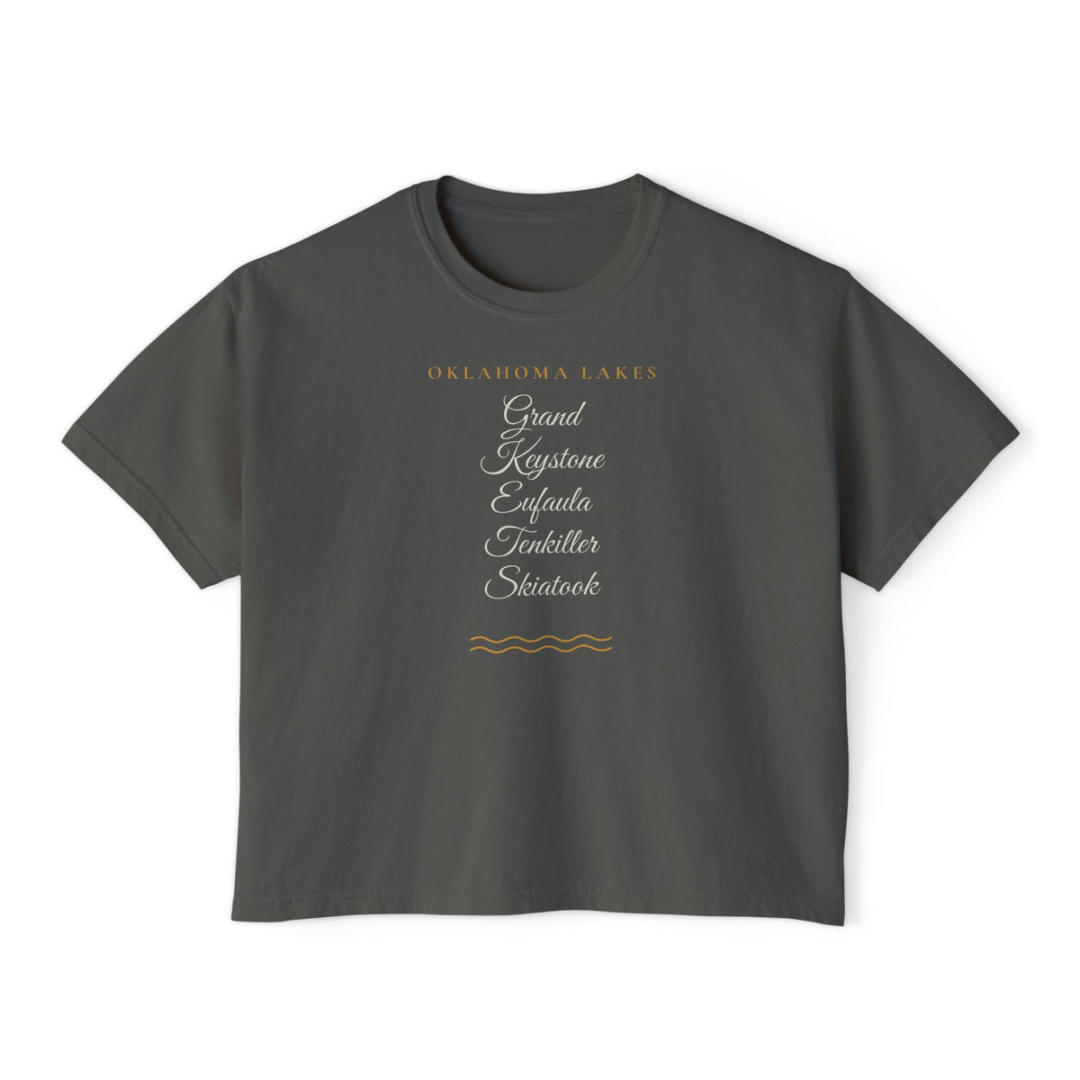 Oklahoma Lakes Boxy Comfort Colors Tee