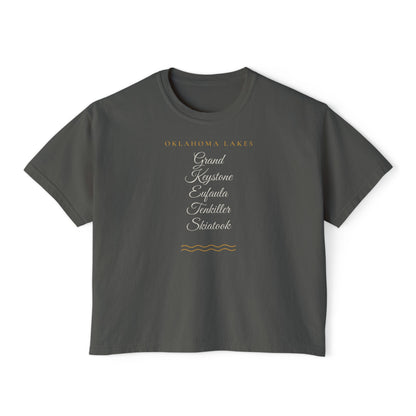 Oklahoma Lakes Boxy Comfort Colors Tee