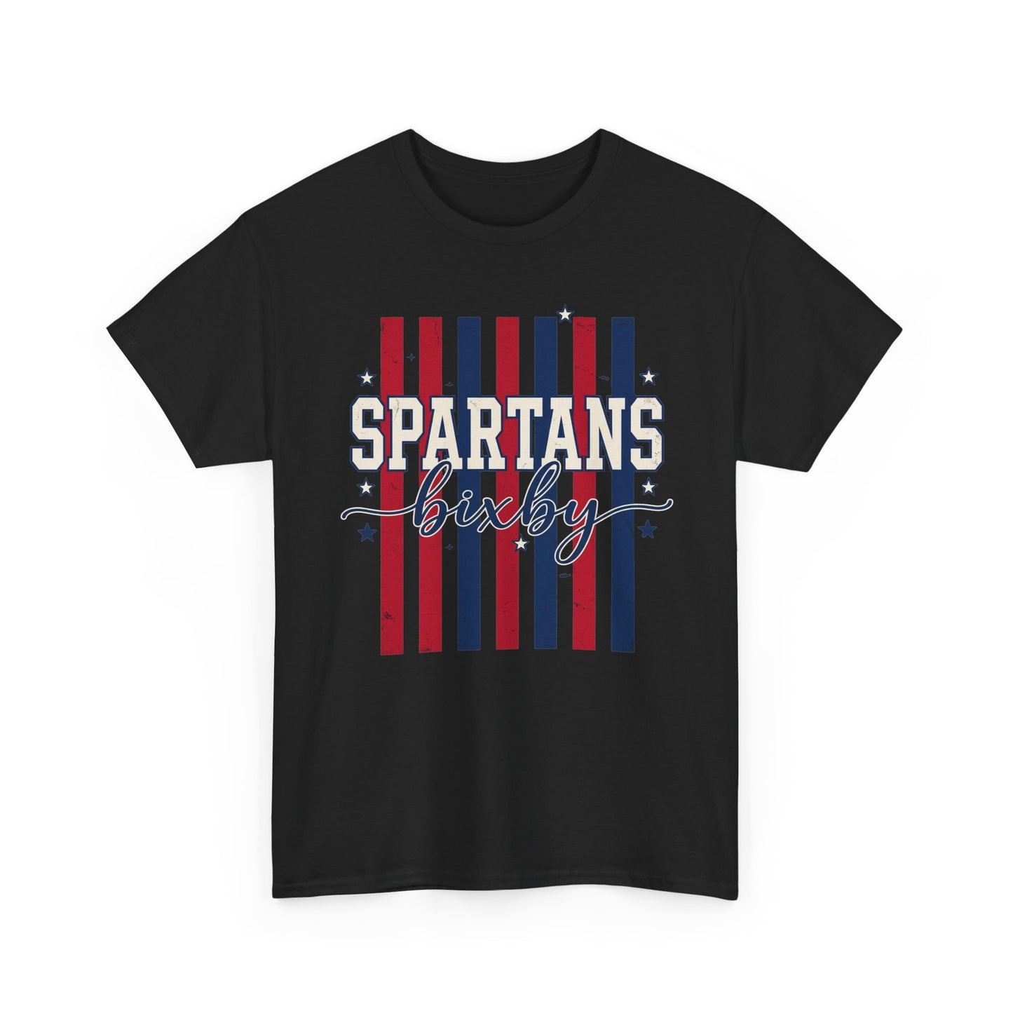Bixby Spartan Patriotic Gildan Tee