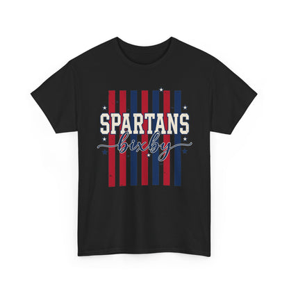 Bixby Spartan Patriotic Gildan Tee