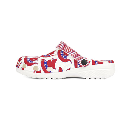 Spartan Red Logo Crocs
