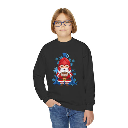 Spartan Football Santa Youth Gildan Sweatshirt