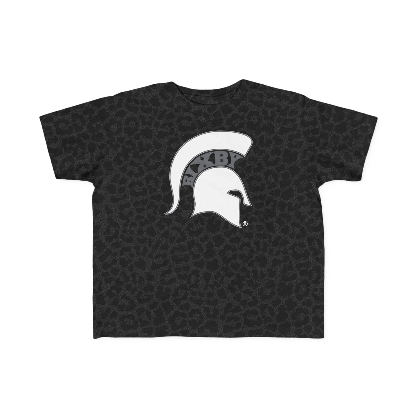 Spartan White Logo Rabbit Skins Toddler Tee