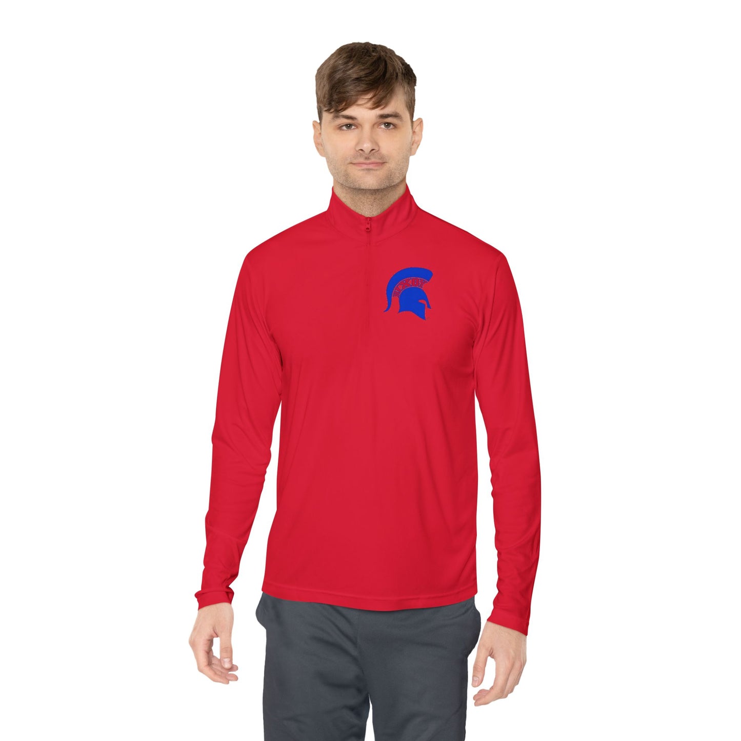 Spartan Blue Logo Sport-Tek Quarter-Zip Pullover