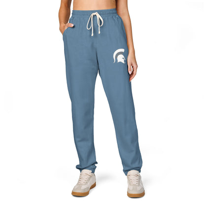 Spartan White Logo Premium Comfort Colors Sweatpants