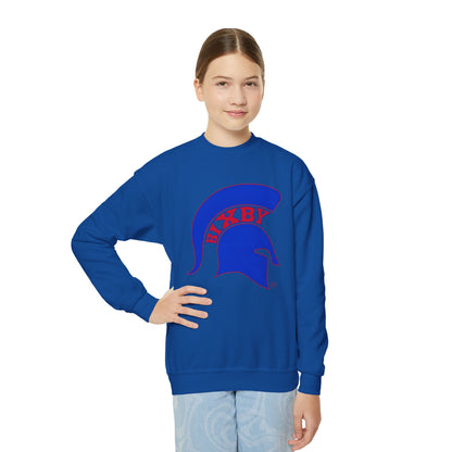 Spartan Blue Logo Youth Gildan Sweatshirt