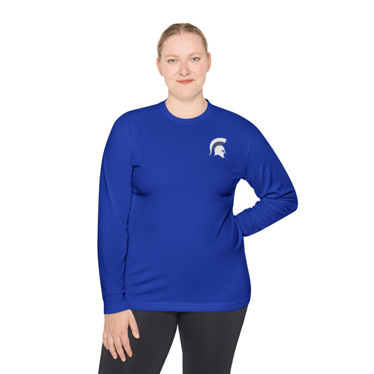 Spartan White Logo Long-Sleeve Sport-Tek Pullover