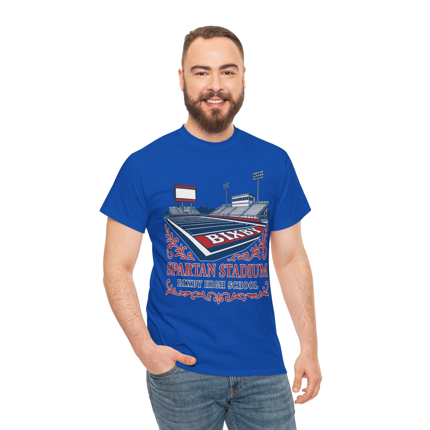 Ornate Spartan Stadium Gildan Tee