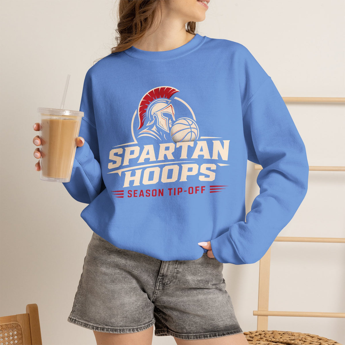 Bixby Spartans Hoops - Season Tip-Off Basketball Pullover Sweatshirt