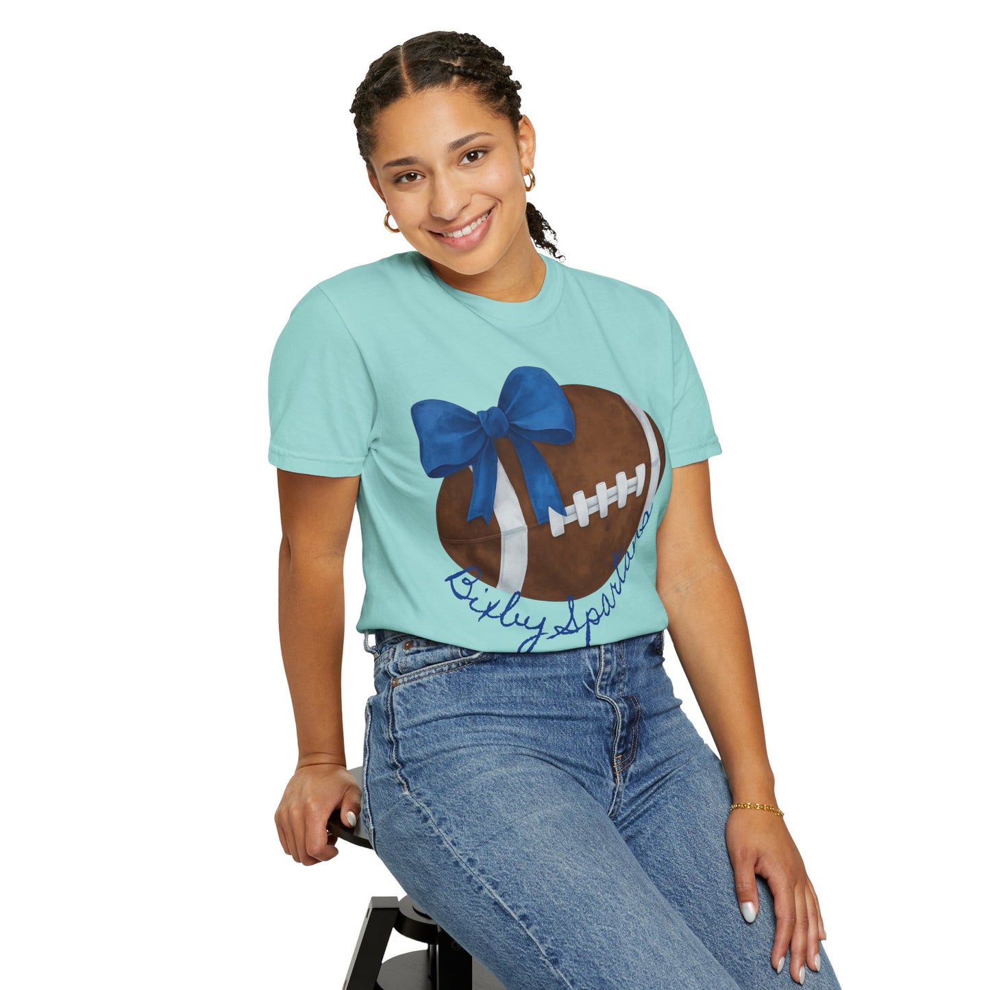 Cheer and Football Comfort Colors Tee