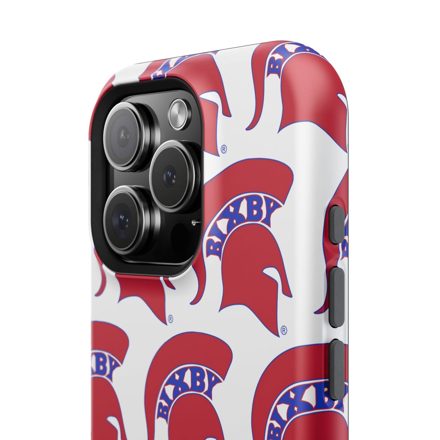 Bixby Spartan Red Logo Impact Resistant iPhone Case