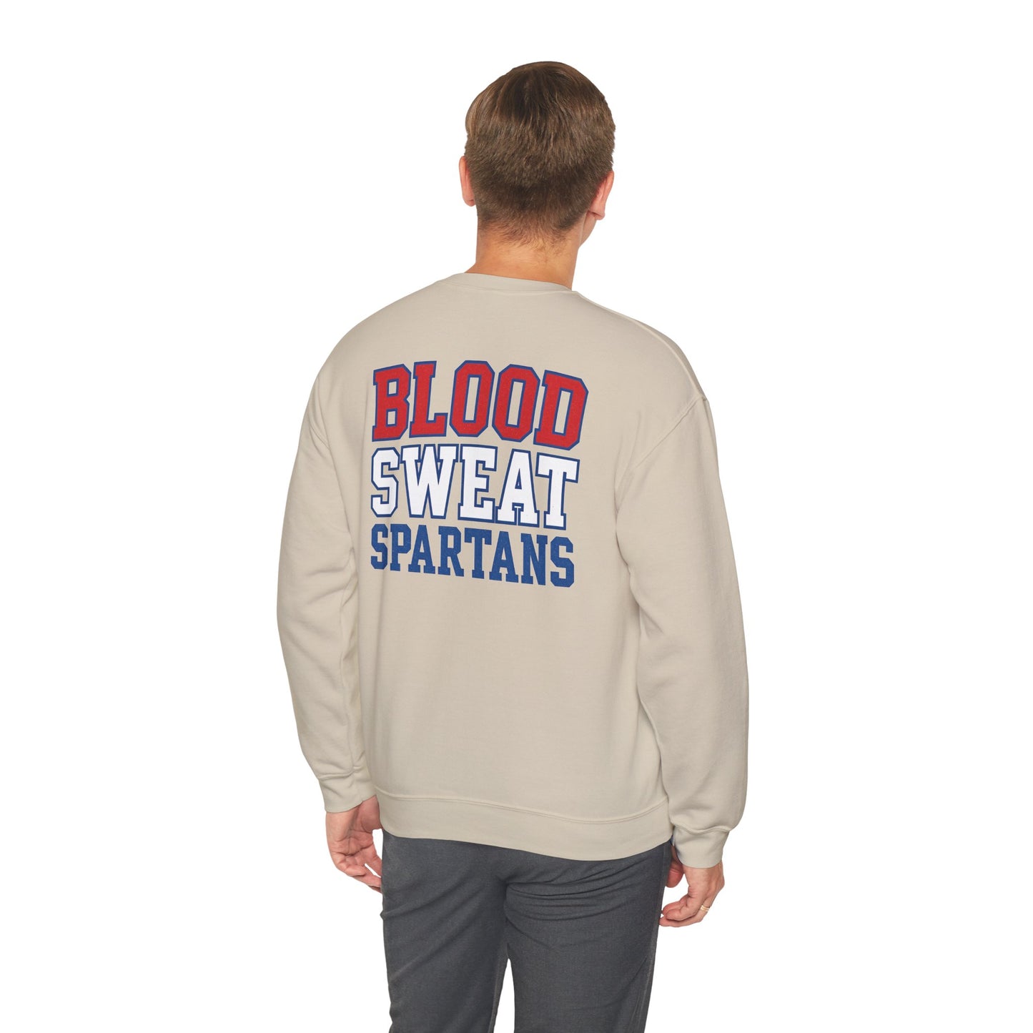 Blood Sweat Spartan Wrestling Gildan Sweatshirt