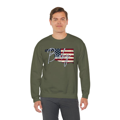 Oklahoma Flag 'Bixby' Gildan Sweatshirt – Retro American State Pride