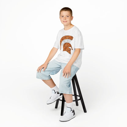 Bixby Spartan Gingerbread Helmet Youth Gildan Tee