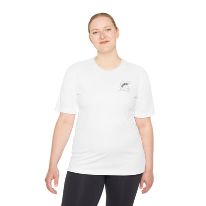 Spartan White Logo Adult Sport-Tek Tee