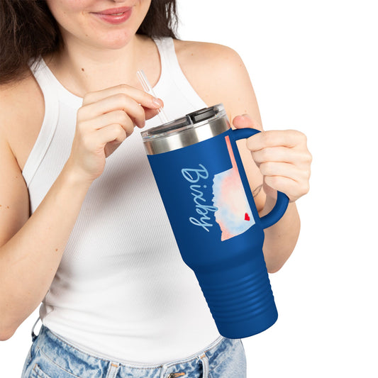 Bixby OK Watercolors 40 Ounce Insulated Travel Mug