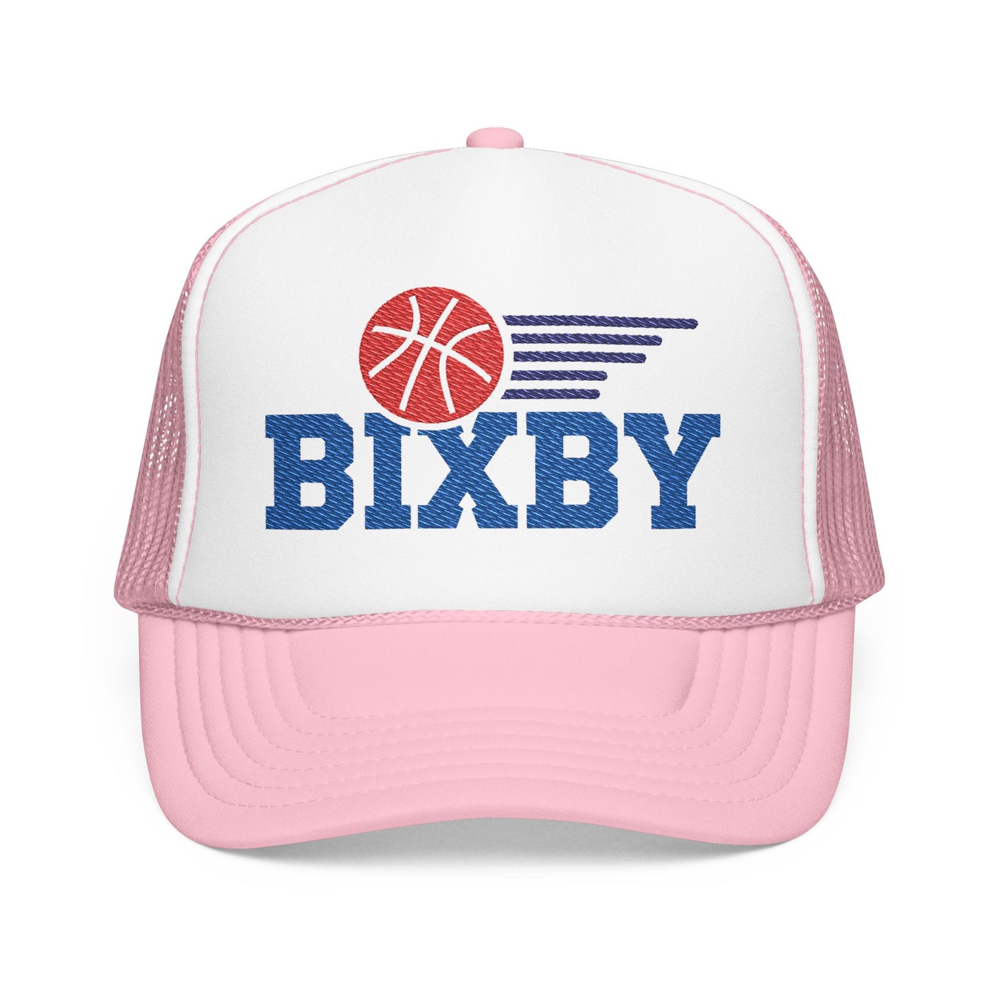 Bixby Spartan Basketball Embroidered Foam Trucker Hat