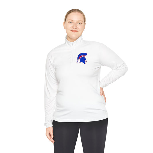 Spartan Blue Logo Quarter-Zip Pullover