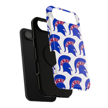 Bixby Spartan Blue Logo Impact Resistant iPhone Case