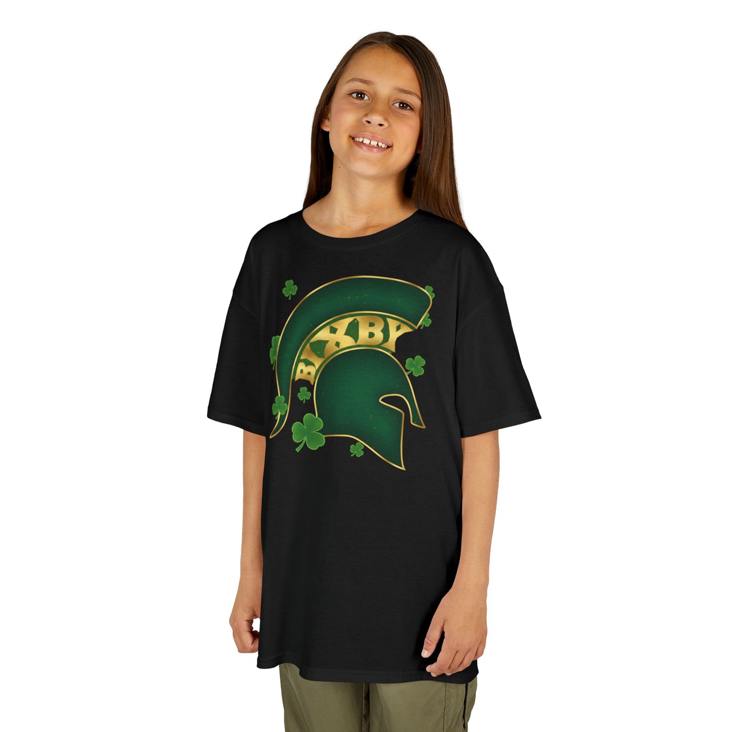 St. Patty's Good Luck Spartan Helmet Youth Tee