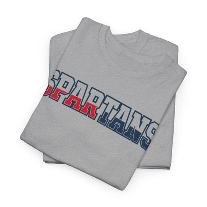 Bixby Spartans Athletic Letter Chest And Left Sleeve Tee
